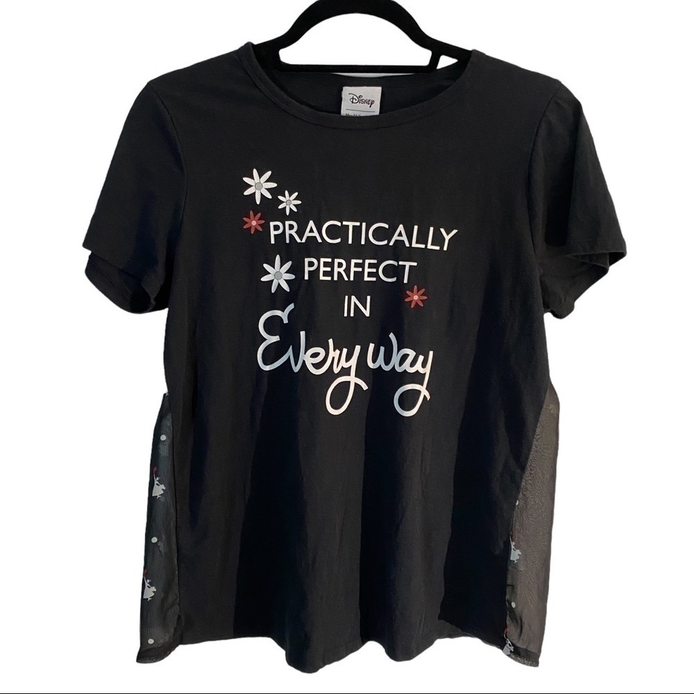 Disney Mary Poppins top with semi-sheer back